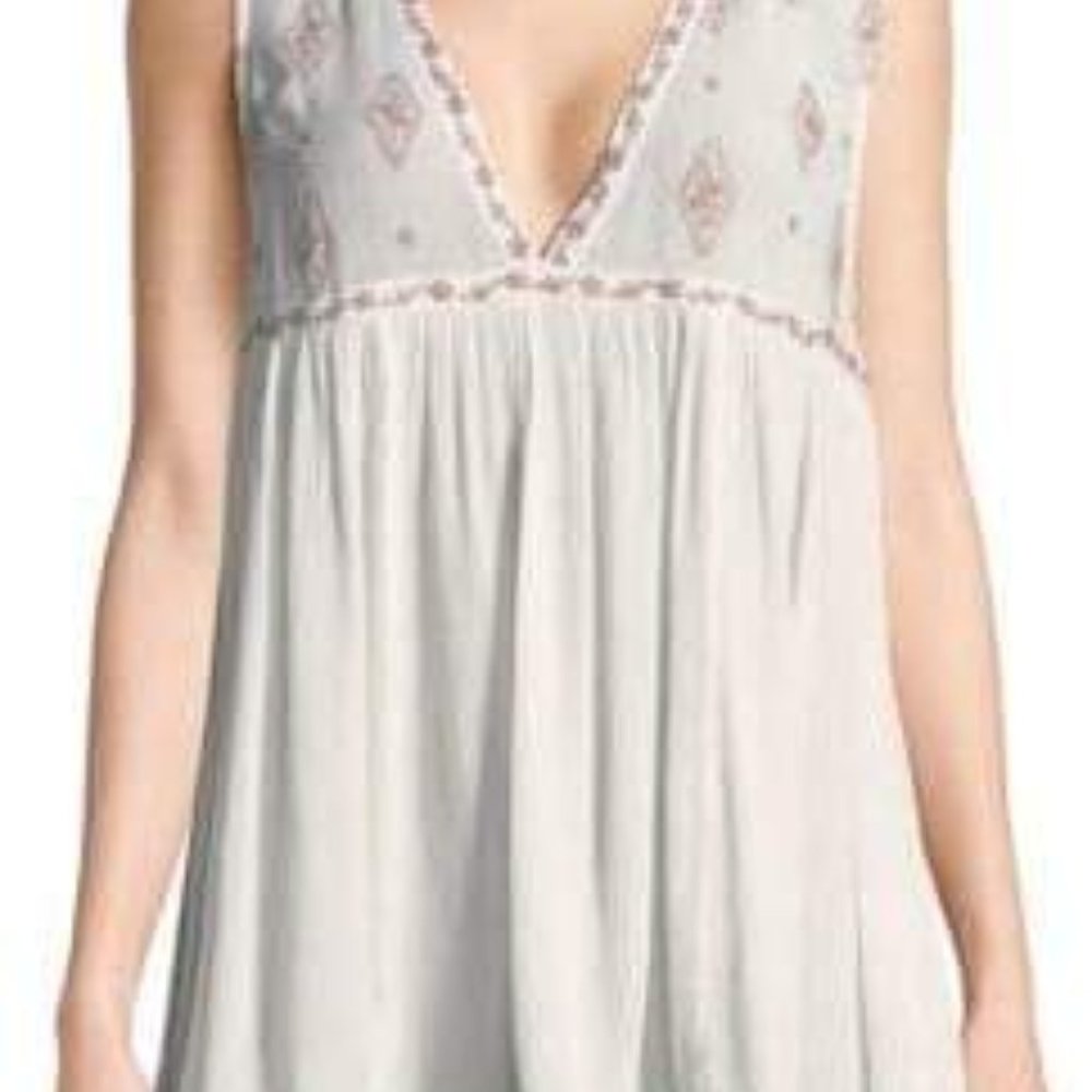 Free People "Diamond Top" tunic tank top xsmall white